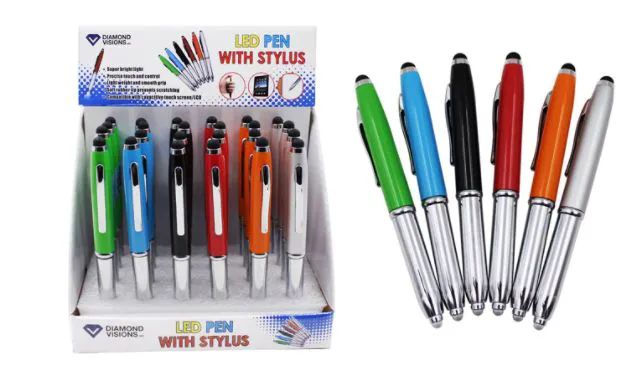 48 Pieces of Pen With Stylus And Led Light
