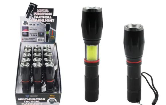 15 Pieces Multi Functional Tactical Cob Led Flashlight - Flash Lights
