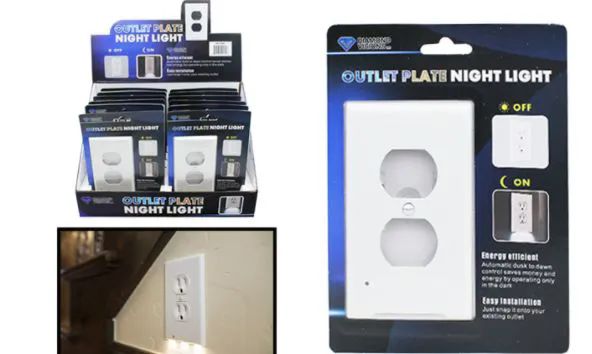 24 Pieces of Outlet Plate Led Night Light