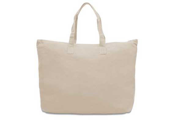 48 Wholesale Amanda Cotton Canvas Tote Bags - Natural Only