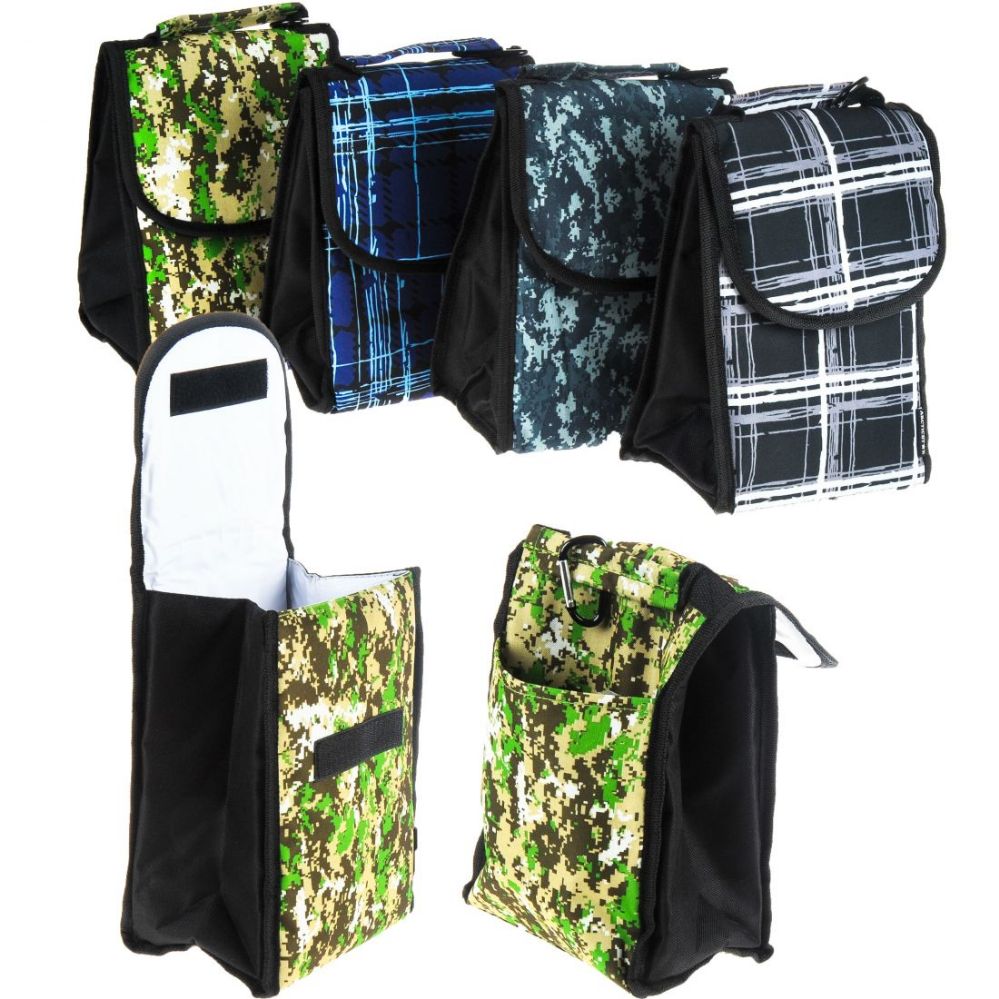 24 Wholesale Insulated Lunch Bags - Assorted Prints