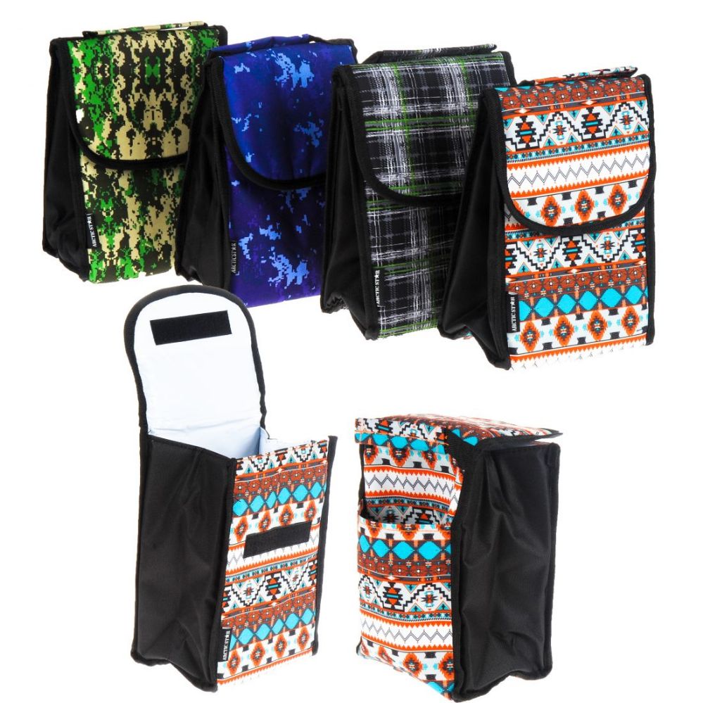 24 Wholesale Insulated Lunch Bags - Assorted Prints