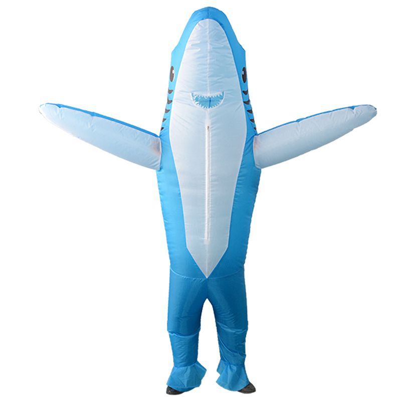 2 Wholesale Blue Shark Inflatable Multi Use Costume Blow Up For Cosplay Party