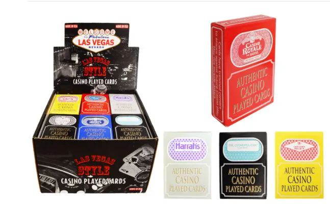 72 Pieces of Authentic Vegas Casino Card Deck Assorted Casinos