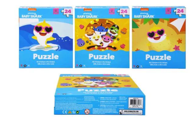48 Pieces of Jigsaw Puzzle 24 Piece Baby Shark