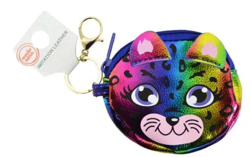 72 Pieces of Keychain Coin Purse Rainbow Kitty