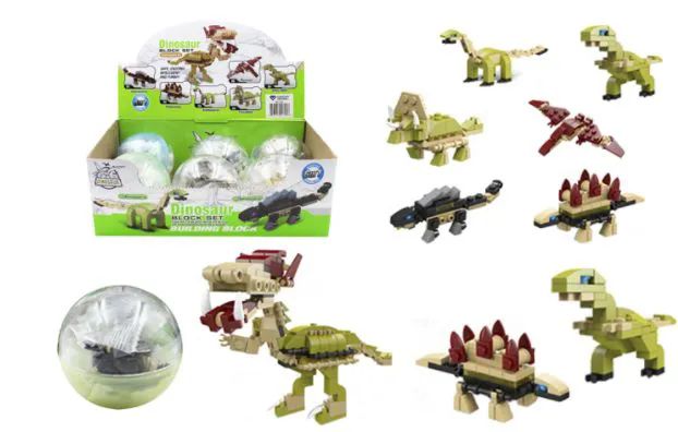 72 Wholesale Toy Building Blocks Dinosaur