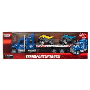 12 Wholesale Friction Powered SemI-Truck With Atvs 3 Piece Set
