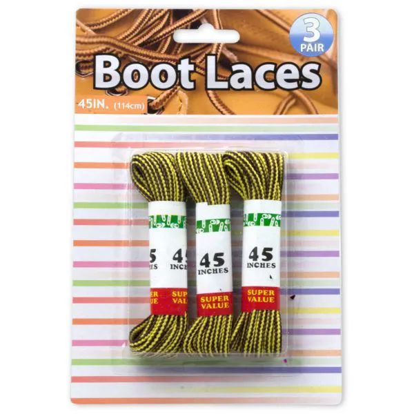 24 Wholesale Nylon Boot Laces