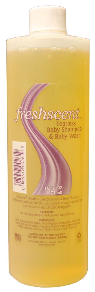 12 Wholesale 16 Oz. Tearless Baby Shampoo & Body Wash