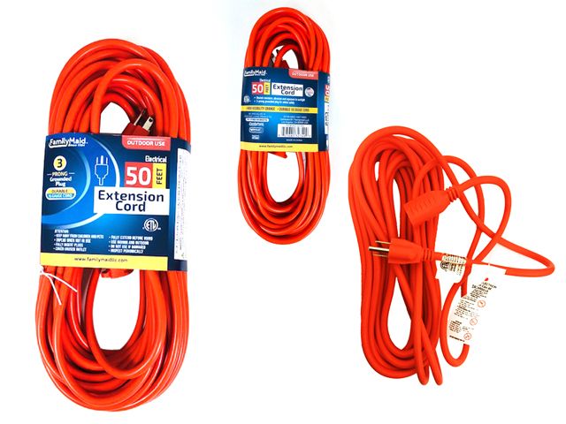 12 Pieces of Etl Outdoor 50 Feet Extension Cord