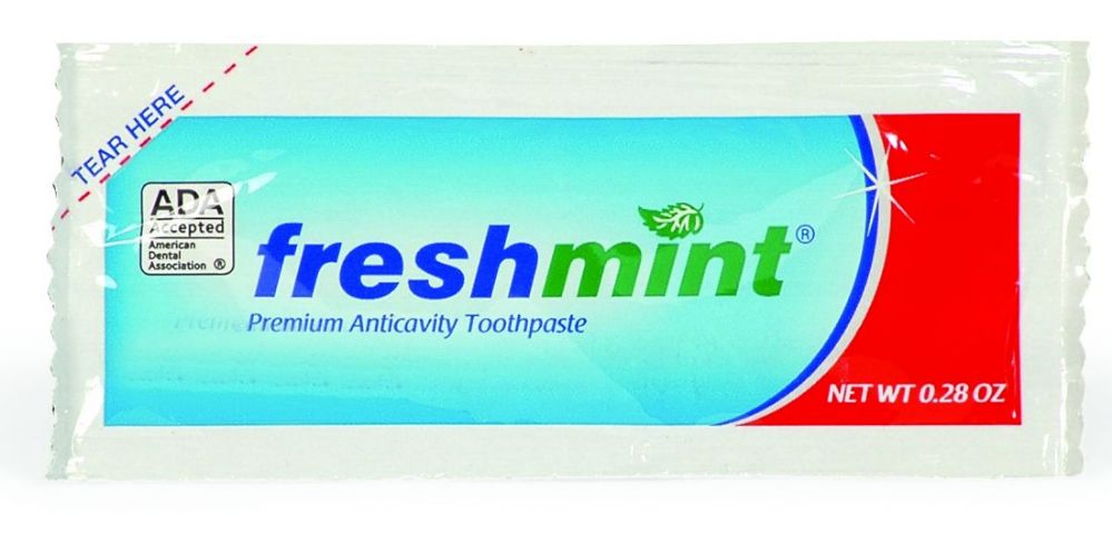 1000 Wholesale Single Use Premium Anticavity Fluoride Toothpaste Packet