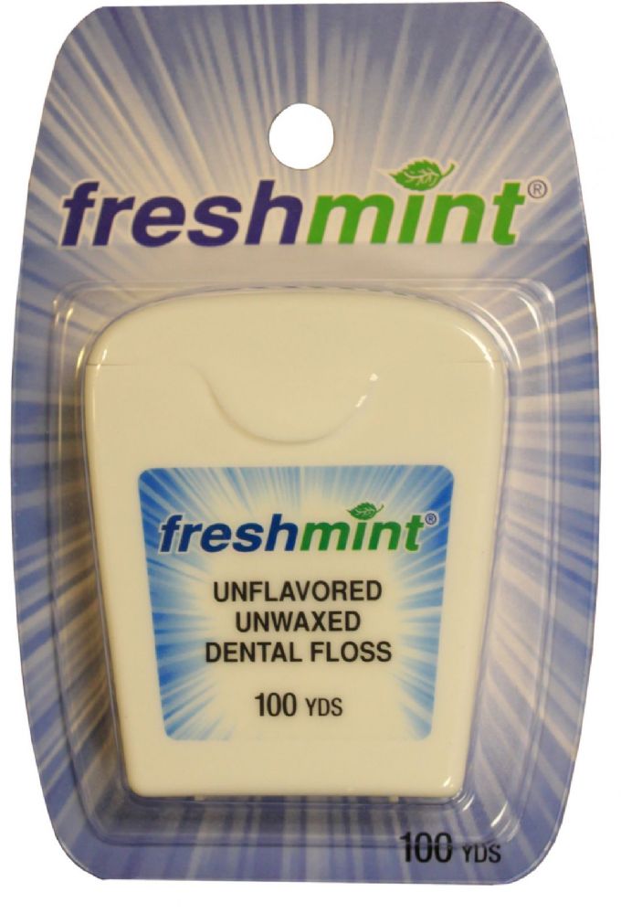 72 Pieces of 100 Yard Unwaxed Dental Floss