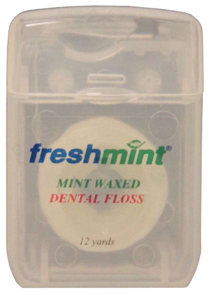 144 Pieces of 12 Yards Mint Waxed Dental Floss