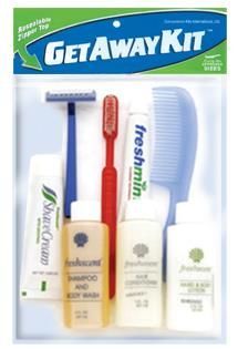 12 Wholesale Unisex Value Travel Hygiene Convenience Kits - 8 Pc. In Resealable Zip Lock Bag