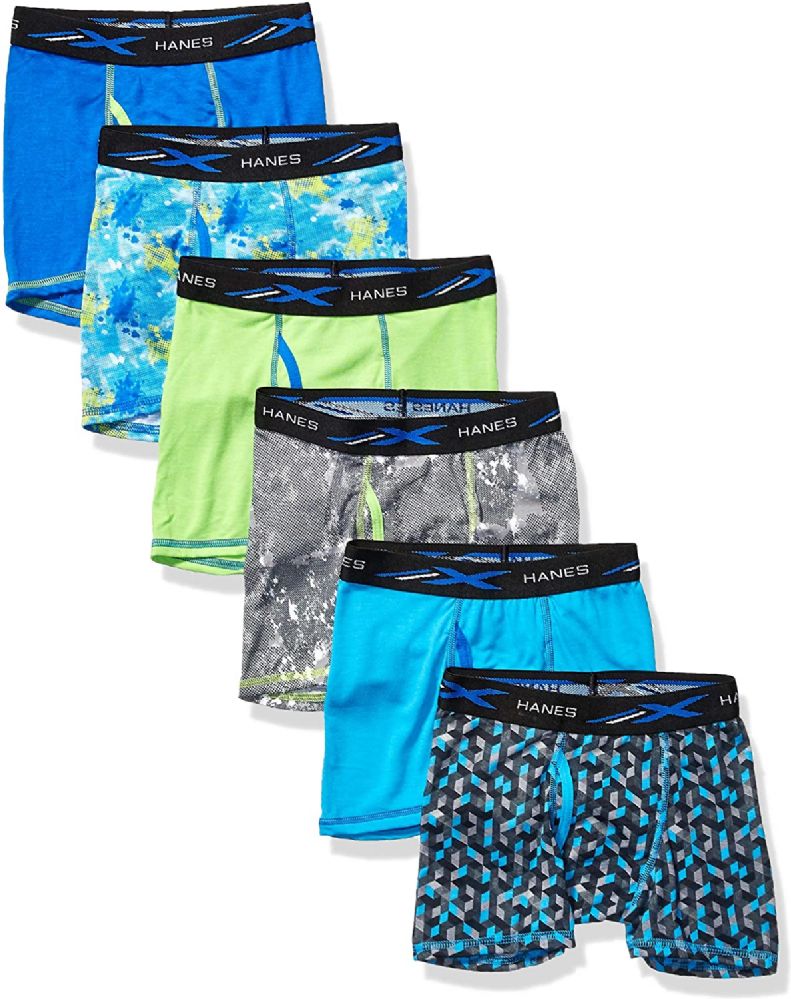 72 Wholesale Hanes Boys Boxer Brief Assorted Prints Size Small