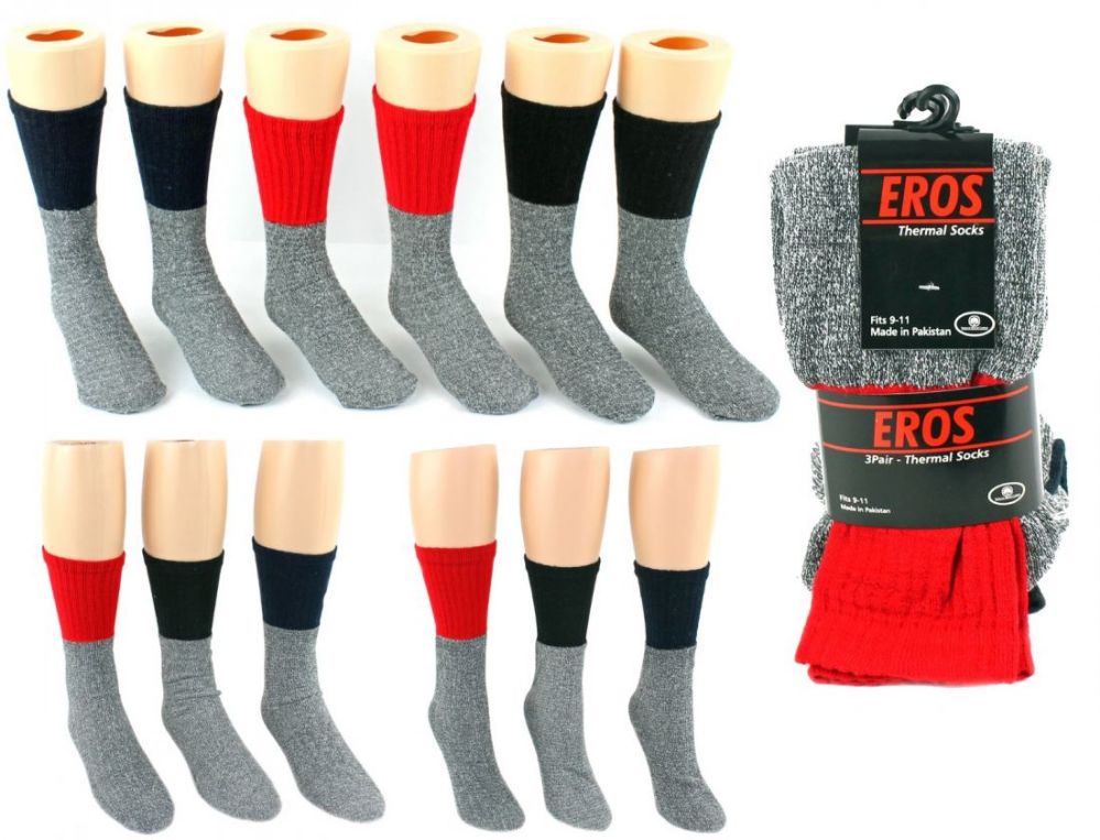 216 Wholesale Men's, Women's, And Kid's Thermal Boot Socks Combo