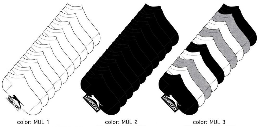 360 Pieces of Boy's Athletic Low Cut Socks - Solid Colors - Size 4-6