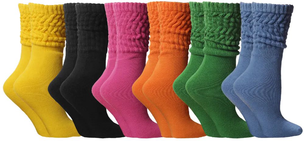 Yacht & Smith Slouch Socks For Women, Assorted Colors Size 9-11