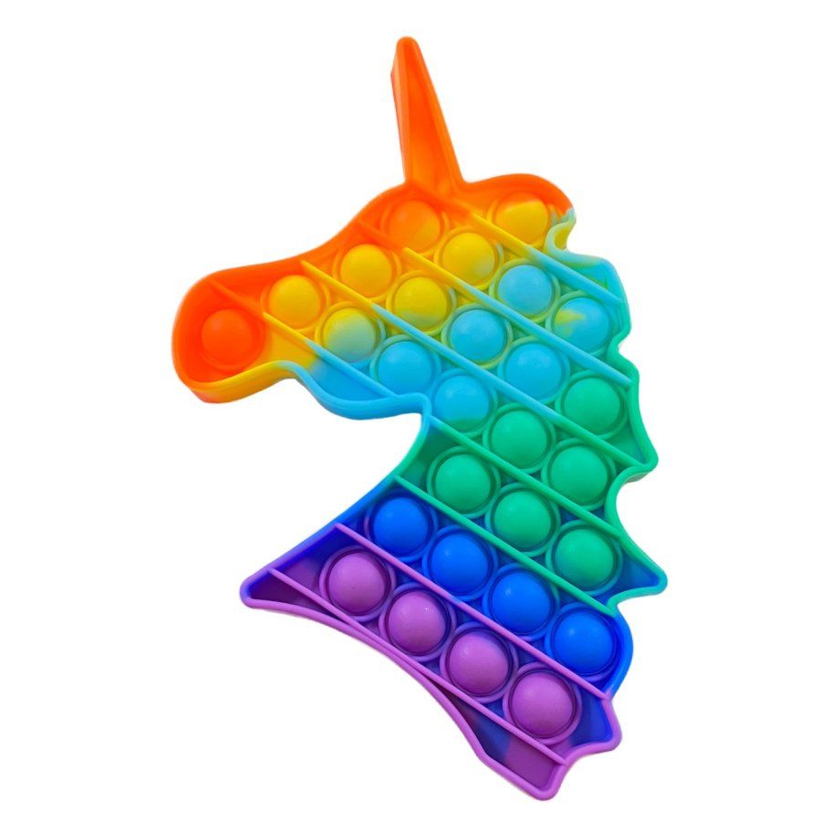 24 Pieces of Push Pop Fidget Toy Rainbow Unicorn