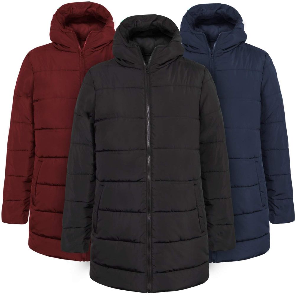 20 Pieces of Women's Hooded Puffer Winter Coat - 3 Colors