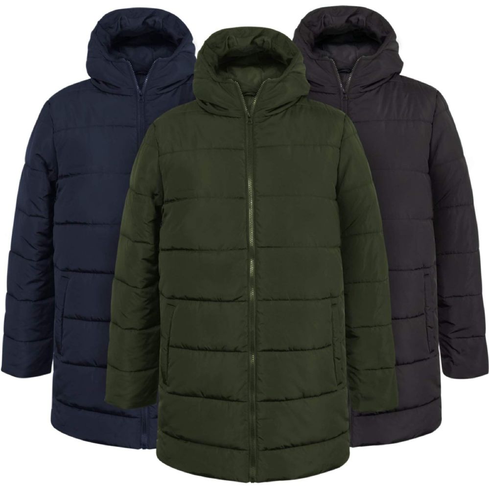 20 Pieces of Men's Hooded Puffer Winter Coat - 3 Colors