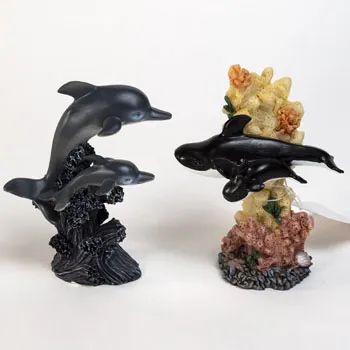 24 Pieces of Dolphin/whale Figurines Assorted