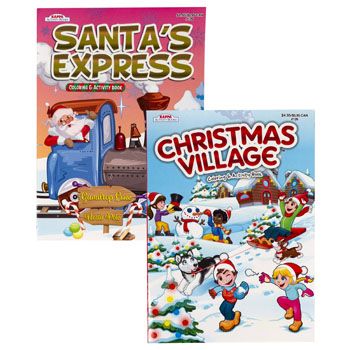 96 Wholesale Color/activity Book Christmas