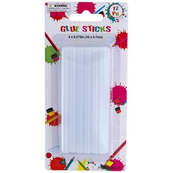 48 Pieces of Glue Sticks 12pk For Mini Glue Gun .28x3.94in(.7x10cm) Blc