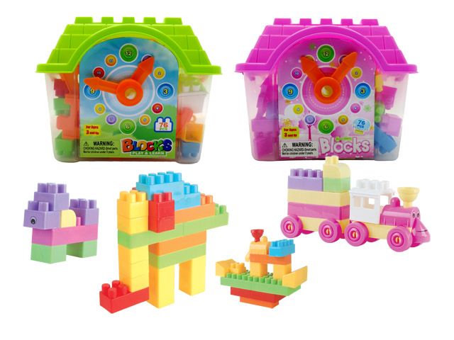 18 Pieces of Blocks House Play Set