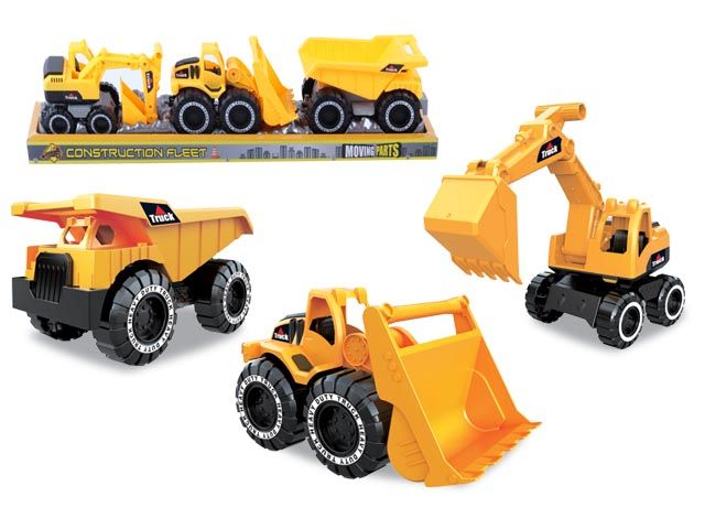18 Wholesale Construction Vehicle 3 Pc Set