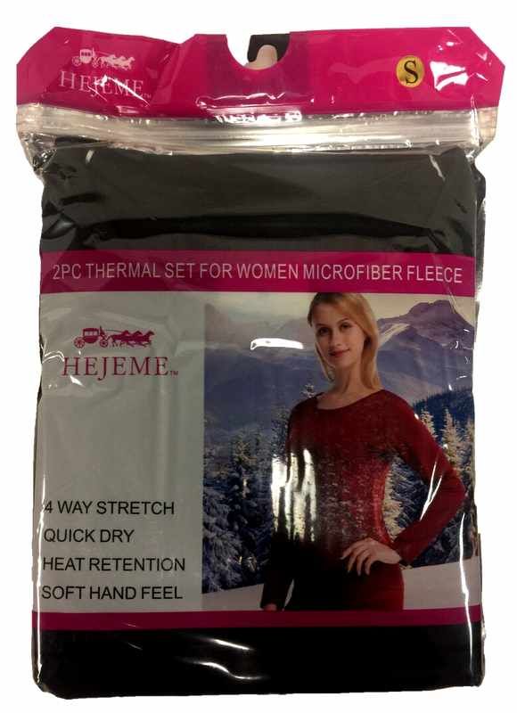 12 Pieces of Wholesale Lady's Thermal Wear Set (shirt & Pants)