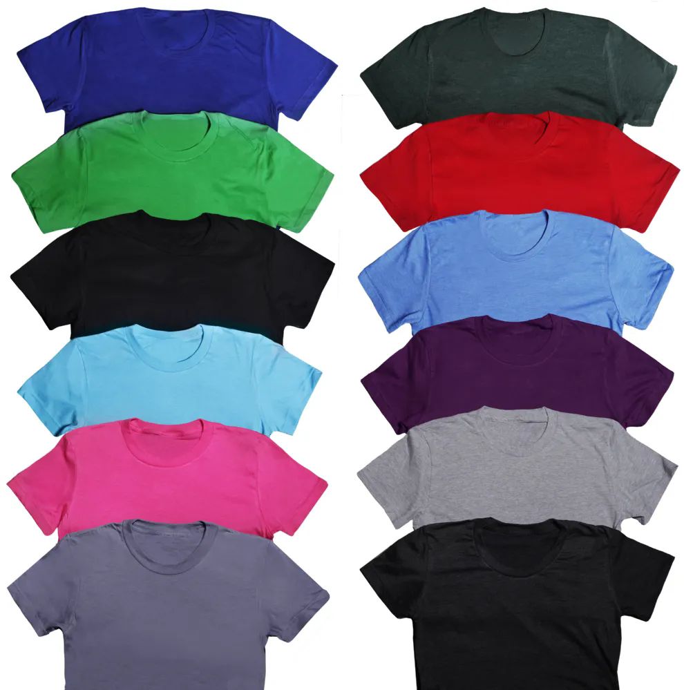 144 Wholesale Womens Cotton Short Sleeve T Shirts Mix Colors Size Large