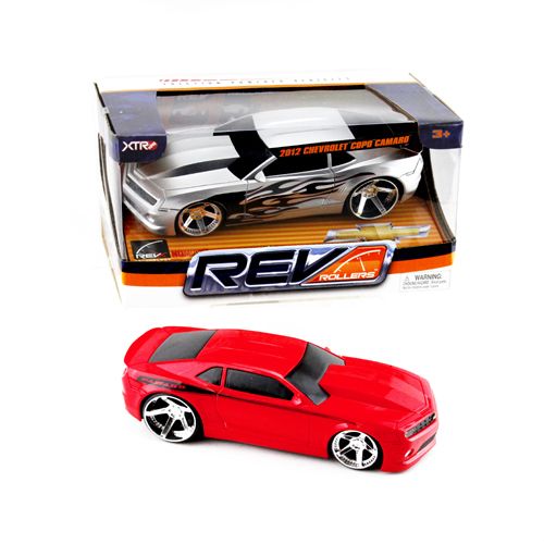 12 Wholesale 1:24 Friction Rev Roller Gm Copo Camaro Red Gray