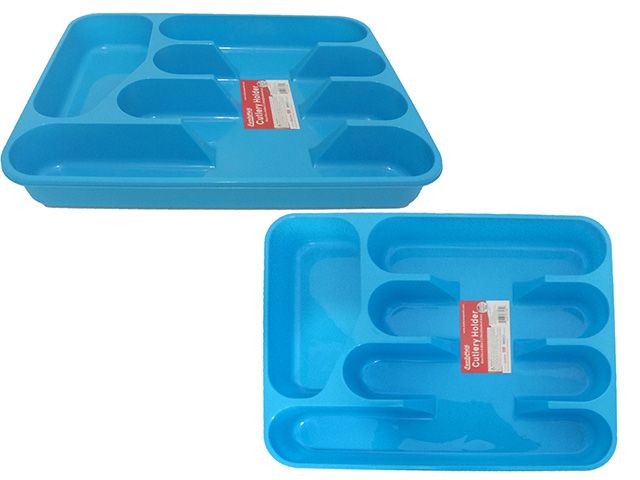 24 Pieces of Cutlery Tray 3 Assorted Color