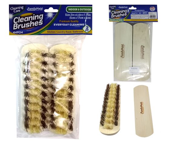96 Pieces of 2pc Wood Cleaning Brushes