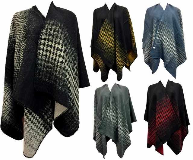 12 Pieces of Wholesale Wrap Poncho Assorted Styles