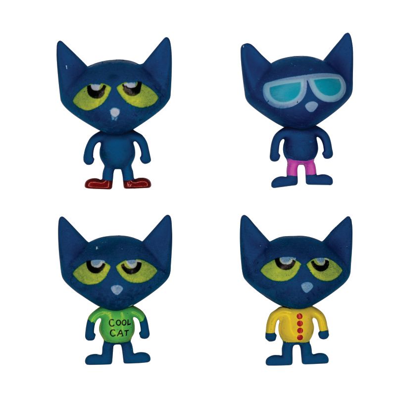 48 Pieces of Pete The Cat 3d Erasers