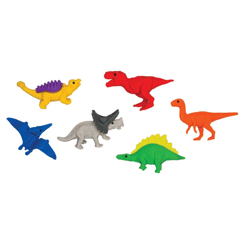 72 Pieces of The Lost Age: Dinosaur Erasers