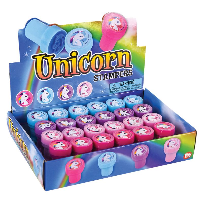 96 Wholesale Unicorn Pencil Top Stampers