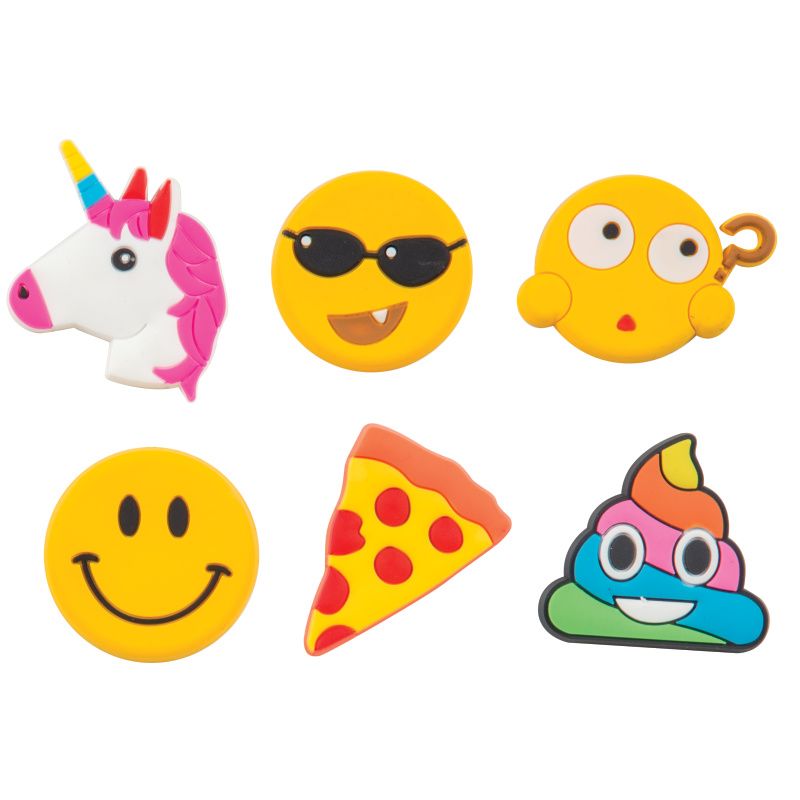 72 Pieces of Emoji Flexible Magnets
