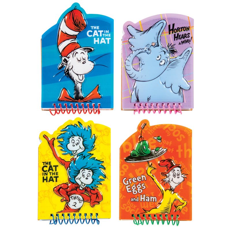 24 Wholesale Dr. Seuss Character Cover Memos