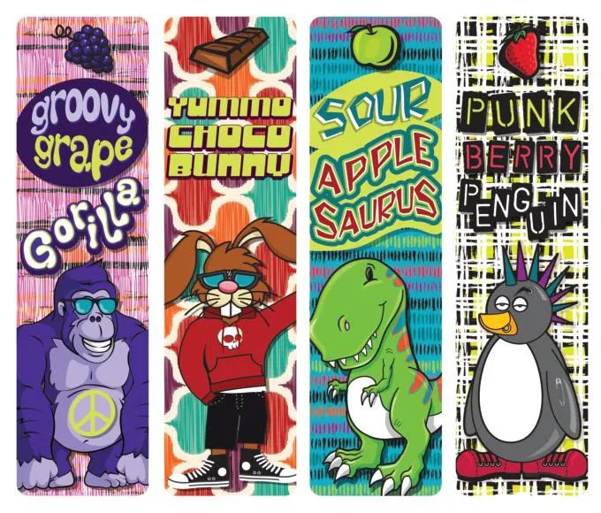 96 Pieces of Kapow Scented Bookmarks