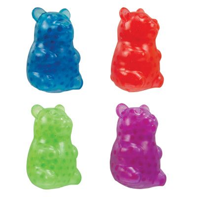 24 Wholesale Gummy Bear Boba Ball Toy
