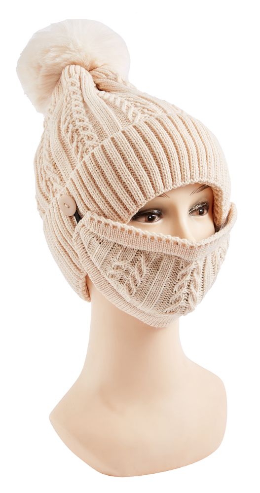 36 Pieces of Fleece Lined Winter Hats For Women Knit Beanie