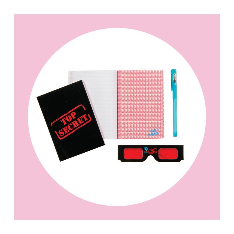 10 Wholesale 1ct. Confidential Spy Top Secret Notebook Set