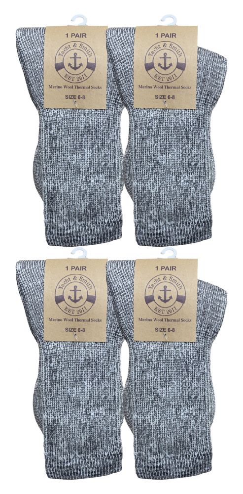 72 Wholesale Yacht & Smith Kids Merino Wool Thermal Winter Camping Boot Socks