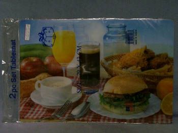 72 Pieces of 2pc Pp Meal Place Mat/tableware /cs
