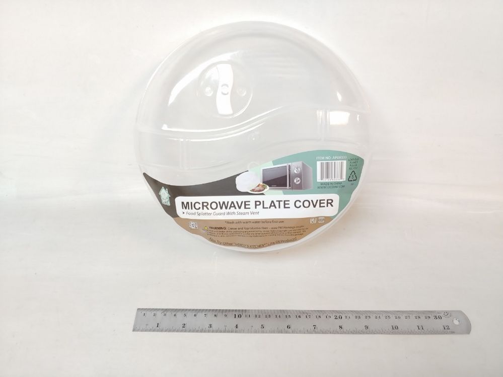 24 Pieces of Plastic Microwave Cover Rd. Lg W/ Vent 24/cs