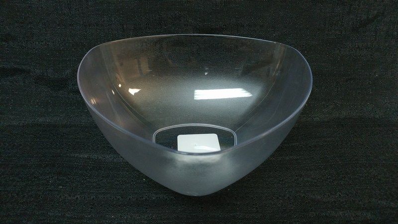 24 Pieces of Plastic Clear Bowl Triangular 24pcs/cs